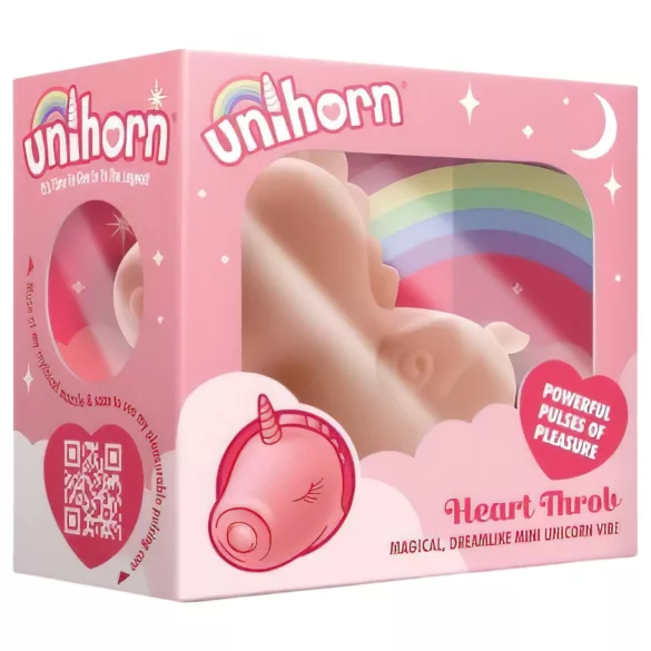 Unihorn Heart Throb - wibrator do łechtaczki zasilany akumulatorem - różowy