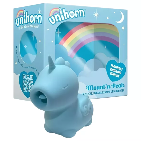 Unihorn Mount'n Peak - wibrator do łechtaczki ładowany USB - niebieski
