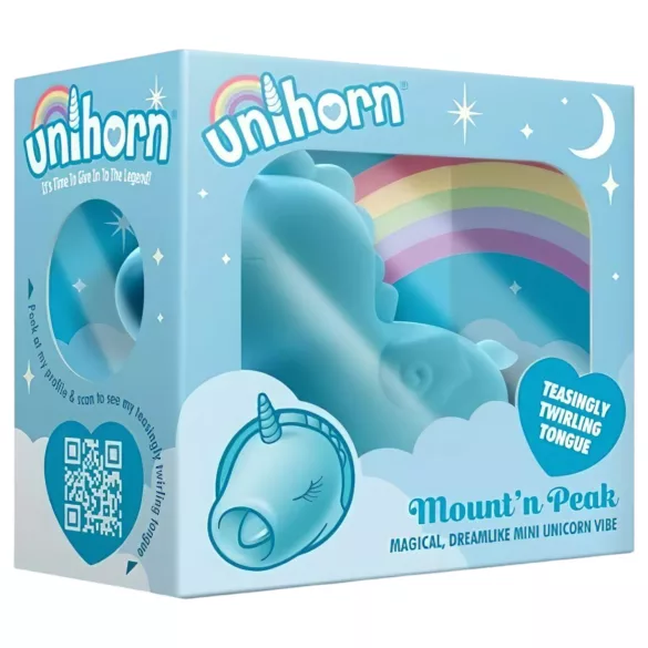 Unihorn Mount'n Peak - wibrator do łechtaczki ładowany USB - niebieski