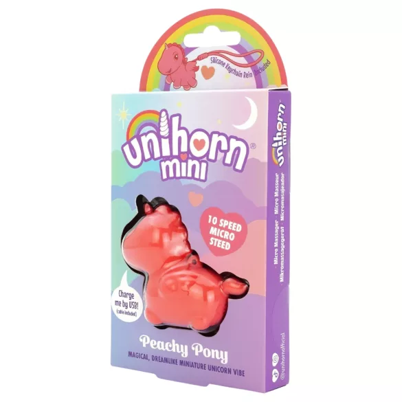 Unihorn - Mini wibrator stymulujący łechtaczkę (brzoskwiniowy)