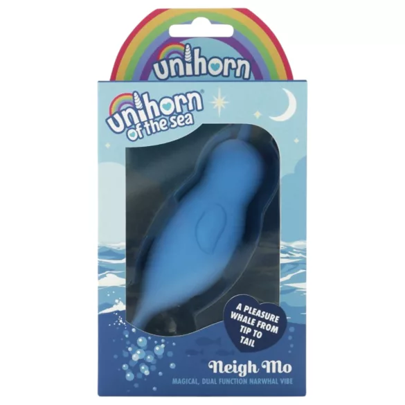 Unihorn Of The Sea - wibrator do łechtaczki ładowany USB - silikon niebieski
