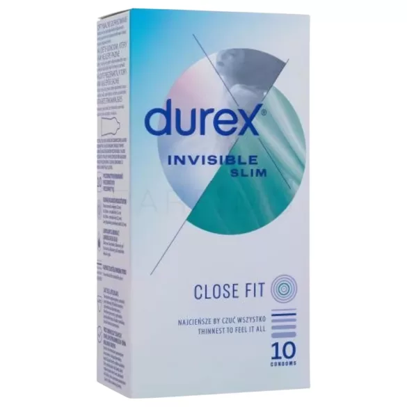 Durex Invisible Slim - prezerwatywy ultracienkie - 10 sztuk