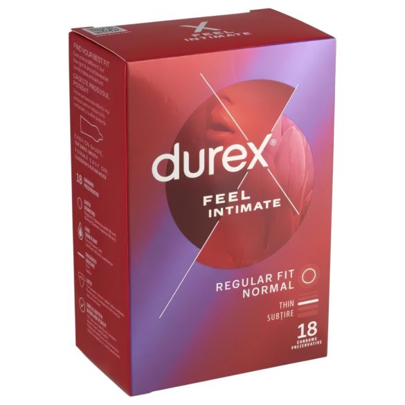 Durex - prezerwatywy cienkościenne - Feel Intimate - 18 sztuk