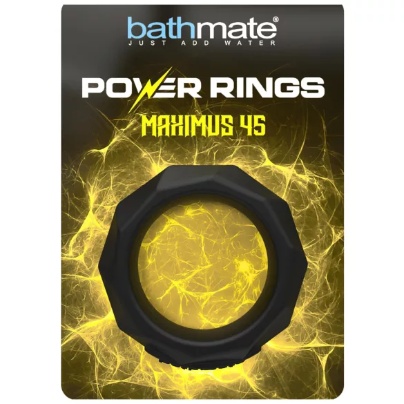 Bathmate Maximus 45 - silikonowy pierścień na penisa (czarny)