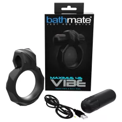   Bathmate Maximus Vibe 45 - akumulatorowy wibrujący pierścień na penisa (czarny)