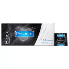 Pasante - prezerwatywy lateksowe - czarne - 144 sztuk