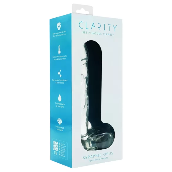 Clarity Seraphic Opus - szklany dildo do punktu G (przezroczysty)