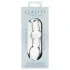 Clarity Utopian Mystique - żebrowane szklane dildo analne (przezroczyste)