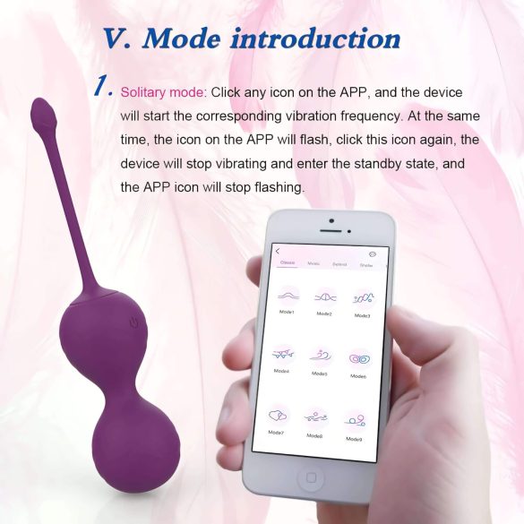 Lonely Winni - wibrujące jajko sterowane aplikacją - różowe