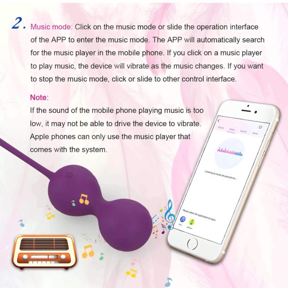 Lonely Winni - wibrujące jajko sterowane aplikacją - różowe