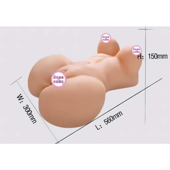 Lonely Fuck Me Silly - masturbator tors kobiety - naturalny odcień