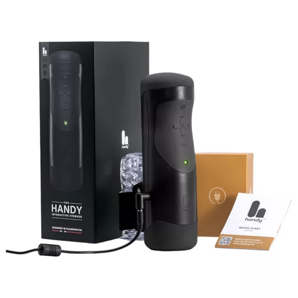 The Handy 1.1 - interaktywny masturbator dla mężczyzn (czarny)