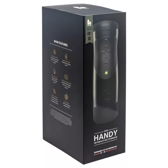 The Handy 1.1 - interaktywny masturbator dla mężczyzn (czarny)