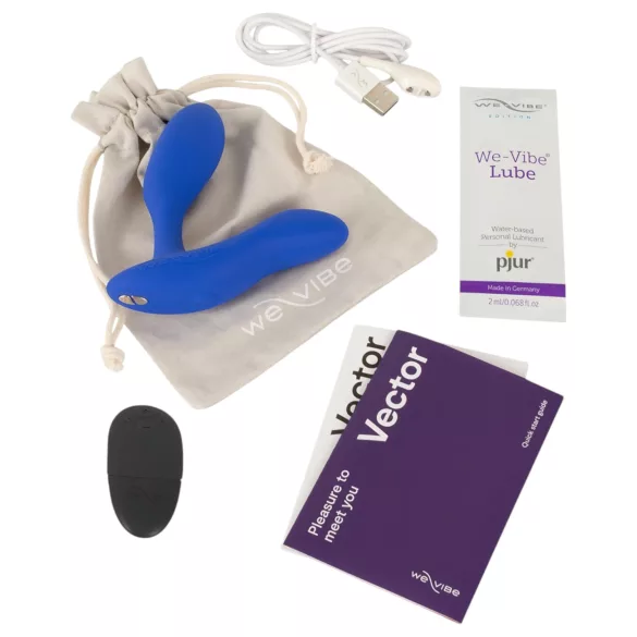 We-Vibe Vector+ - wibrujący korek analny - akumulator - zdalne sterowanie