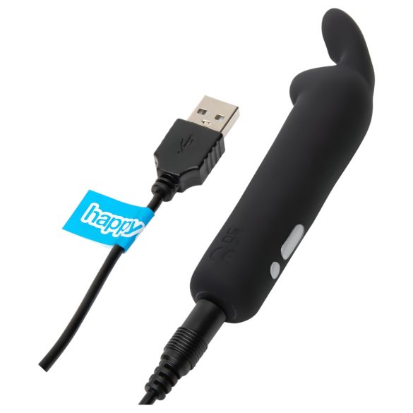 Happyrabbit - wibrator typu bullet - akumulatorowy króliczek - czarny