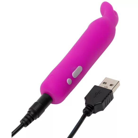 Happyrabbit - wibrator mini króliczek - akumulatorowy - fioletowy