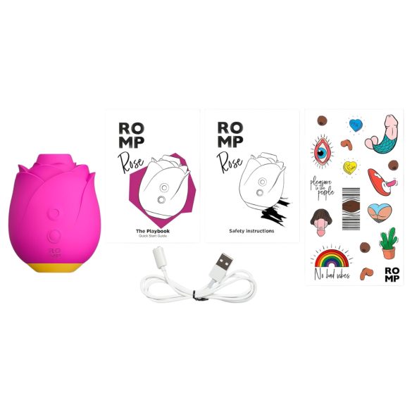 ROMP Rose - stymulator łechtaczki fale powietrzne - różowy