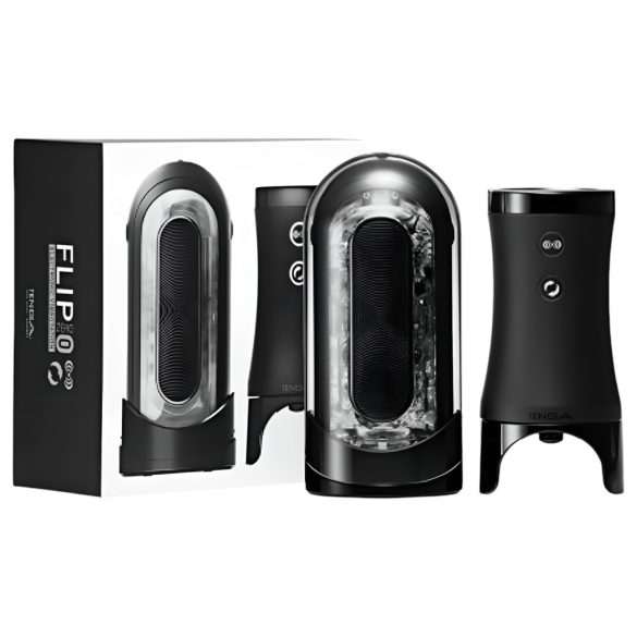 TENGA Flip 0 Electronic - masturbator automatyczny - czarny