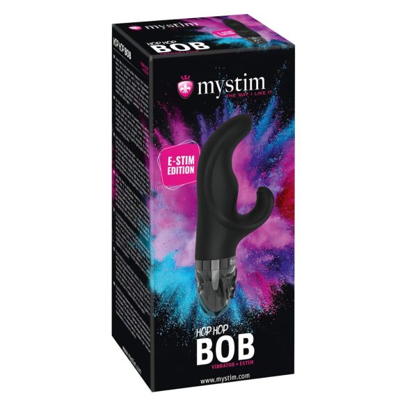 mystim Hop Hop Bob E-Stim - wibrujący elektro z akumulatorem (czarny)
