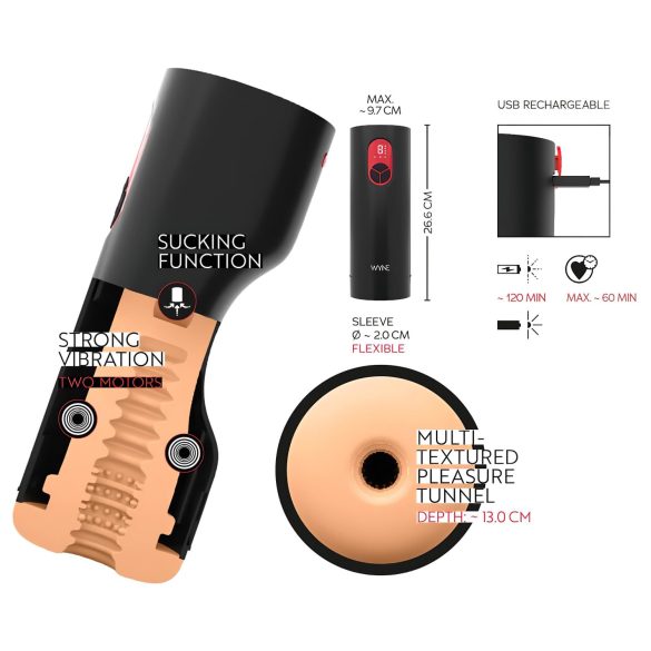 Pluszowy penis - 30 cm - tęcza