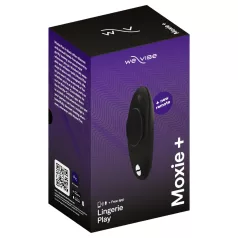   We-Vibe Moxie+ - noszony w majtkach wibrator łechtaczkowy sterowany aplikacją i pilotem (czarny)