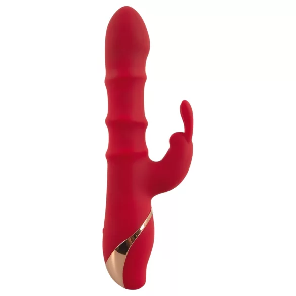 You2Toys - wibrator króliczek z pierścieniem - silikon czerwony