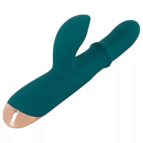 You2Toys - wibrujący pierścień z króliczkiem - silikon turkusowy