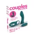 Couples Choice - wibrujący stymulator 3w1 dla par - silikon turkusowy
