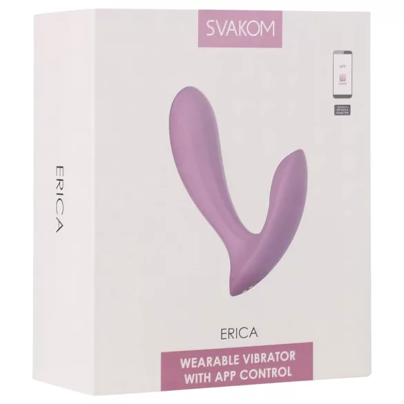 Svakom Erica - wibrujące jajko sterowane aplikacją - różowy