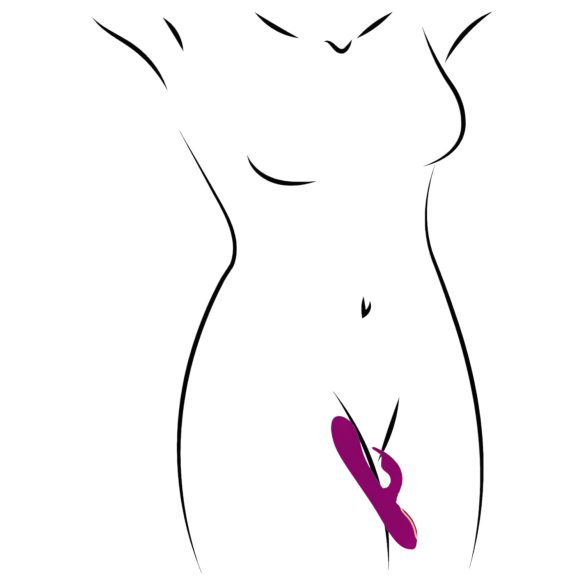 Javida - wibrator 3w1 z perełkami i rotacją (fioletowy)