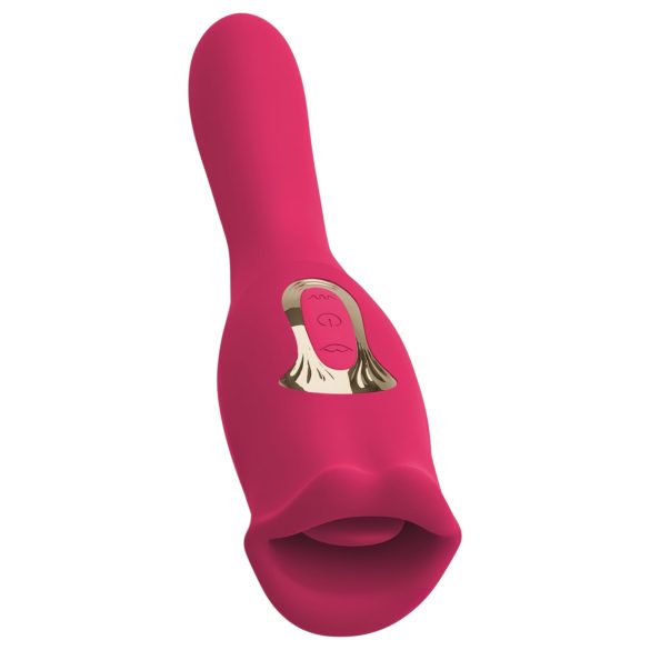 You2Toys - Wibrator 2w1 z języczkiem (różowy)