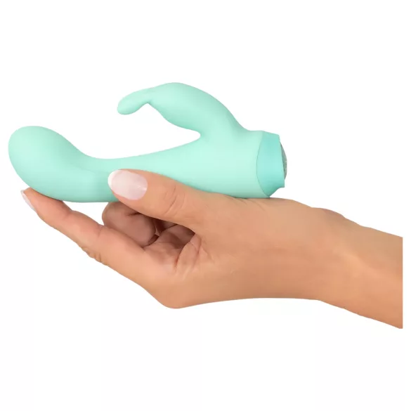 Cuties Mini 4 - wibrator króliczek - wodoodporny, akumulator, zielony