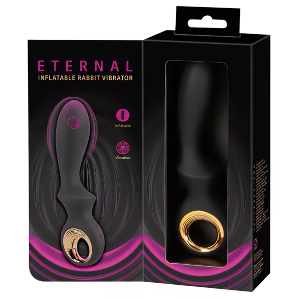 Eternal - dmuchany wibrator punktu G (czarny)