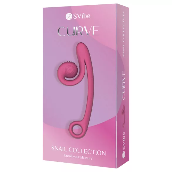 Snail Vibe Curve - wibrator łechtaczkowy 2 w 1 (różowy)