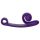 Snail Vibe Curve - 2w1 wibrujący stymulator łechtaczki (fioletowy)