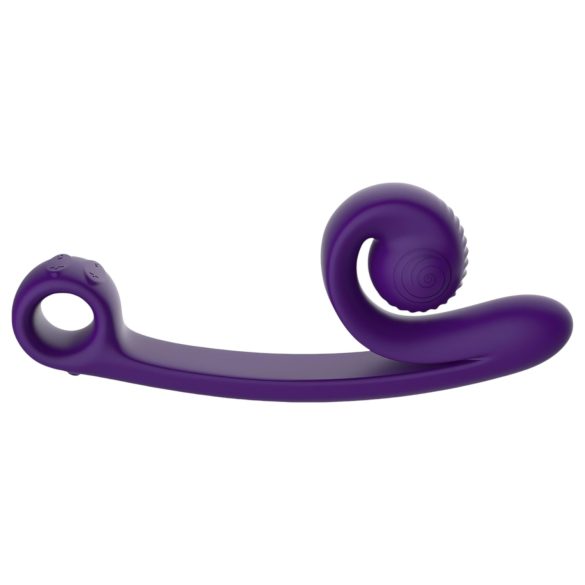 Snail Vibe Curve - 2w1 wibrujący stymulator łechtaczki (fioletowy)