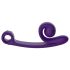 Snail Vibe Curve - 2w1 wibrujący stymulator łechtaczki (fioletowy)