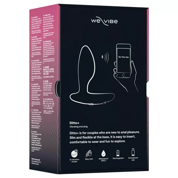 We-Vibe Ditto+ - wibrator analny sterowany aplikacją (czarny)