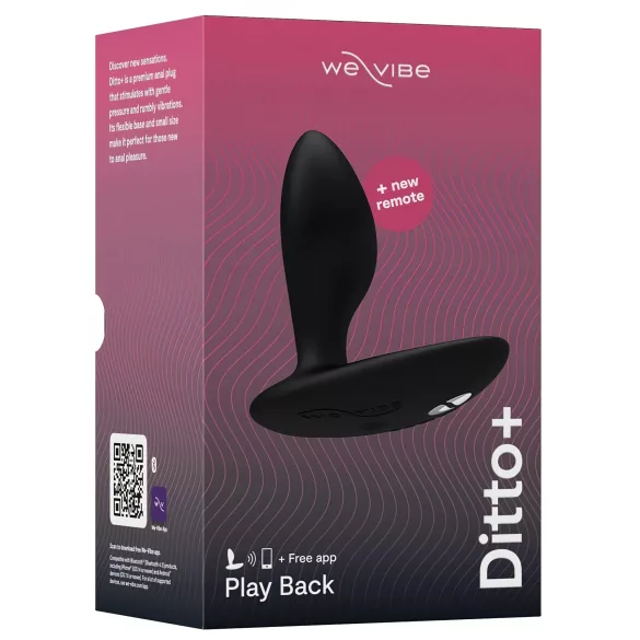 We-Vibe Ditto+ - wibrator analny sterowany aplikacją (czarny)