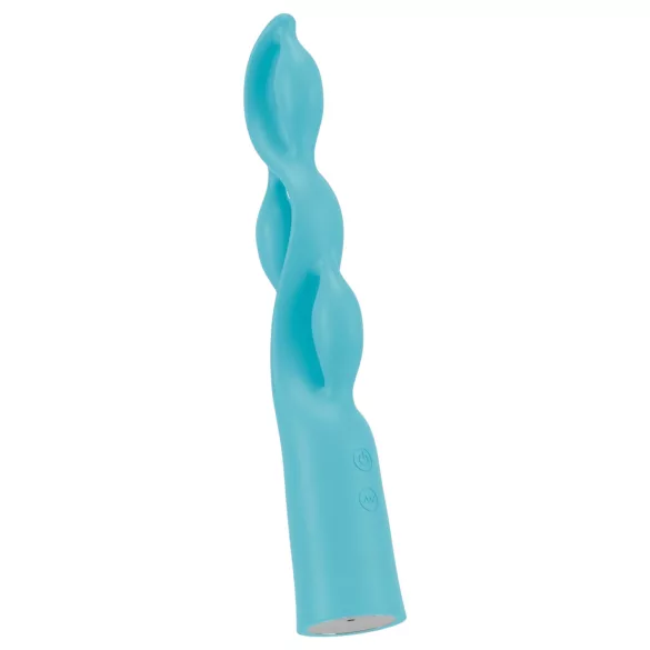 You2Toys - wibrator ładowany USB z 3 silnikami - silikon niebieski