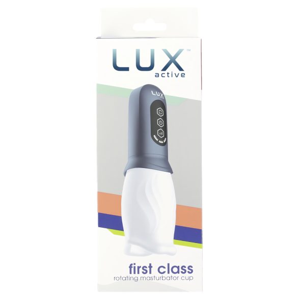 LUX Active First Class - masturbator obrotowy - biało-szary