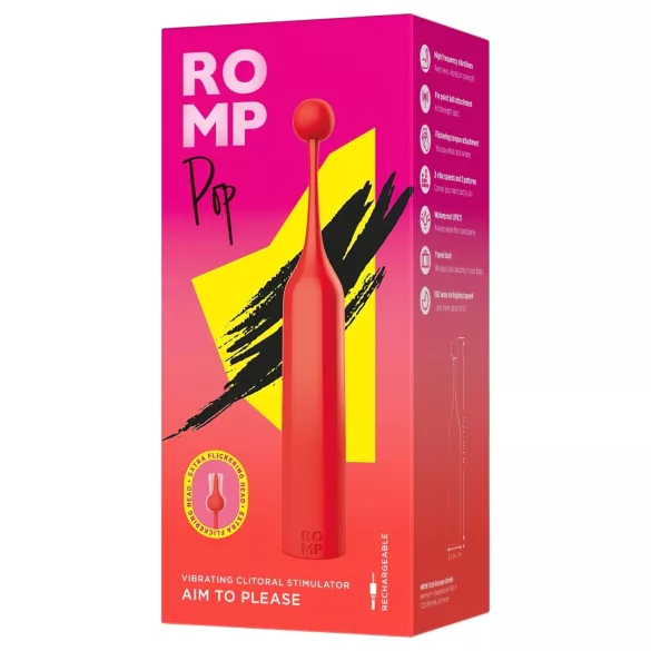 ROMP Pop - mini wibrator do łechtaczki - czerwony