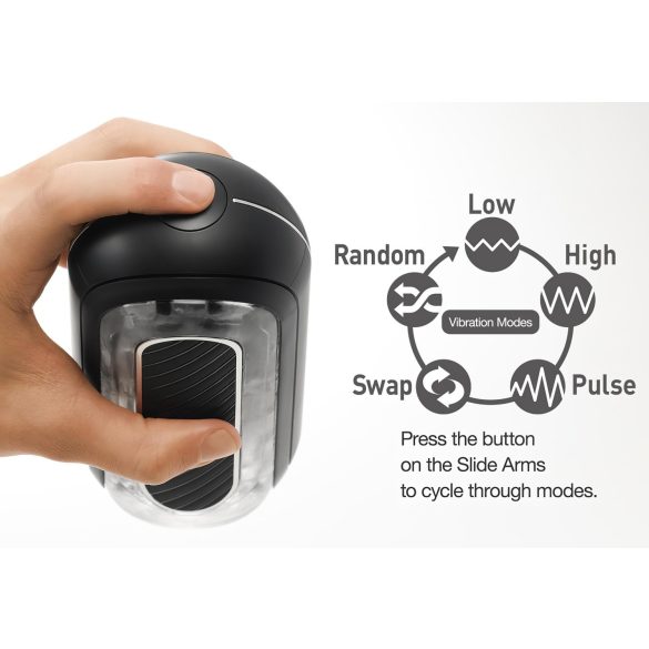 TENGA Flip Zero - mocny masturbator (czarny)