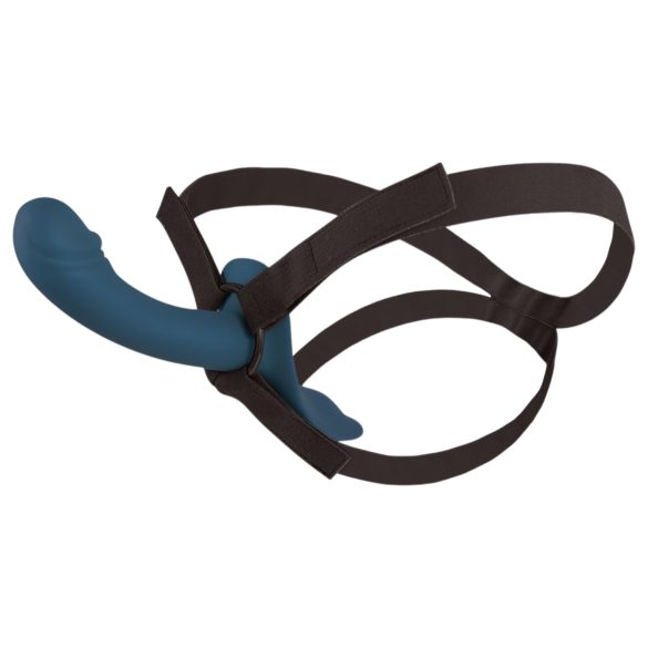 You2Toys - wibrator do pasków zestaw - czarno-niebieski