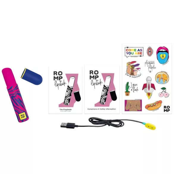 ROMP Lipstick - stymulator łechtaczki z falami powietrznymi - ładowany USB