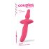 Couples Choice - wibrator 2w1 i korek analny - różowy