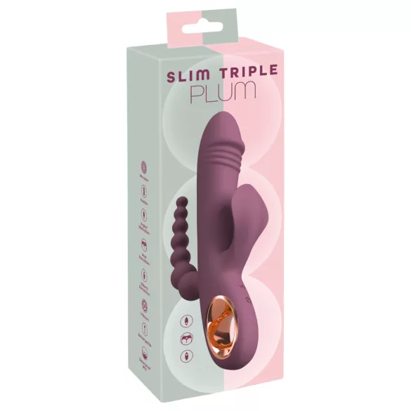 You2Toys - wibrator ładowany USB - potrójne ramiona - fioletowy
