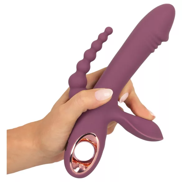 You2Toys - wibrator ładowany USB - potrójne ramiona - fioletowy