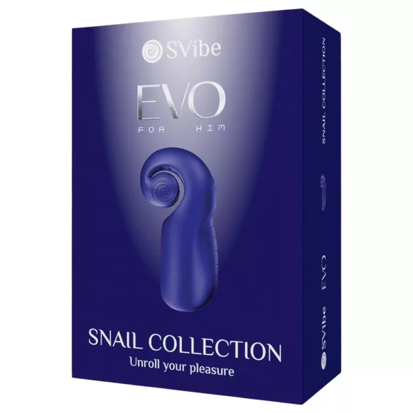 SVibe EVO - masturbator męski wodoodporny akumulator niebieski