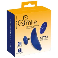   Smile - wibrator do majtek z pilotem - ultracienki - niebieski